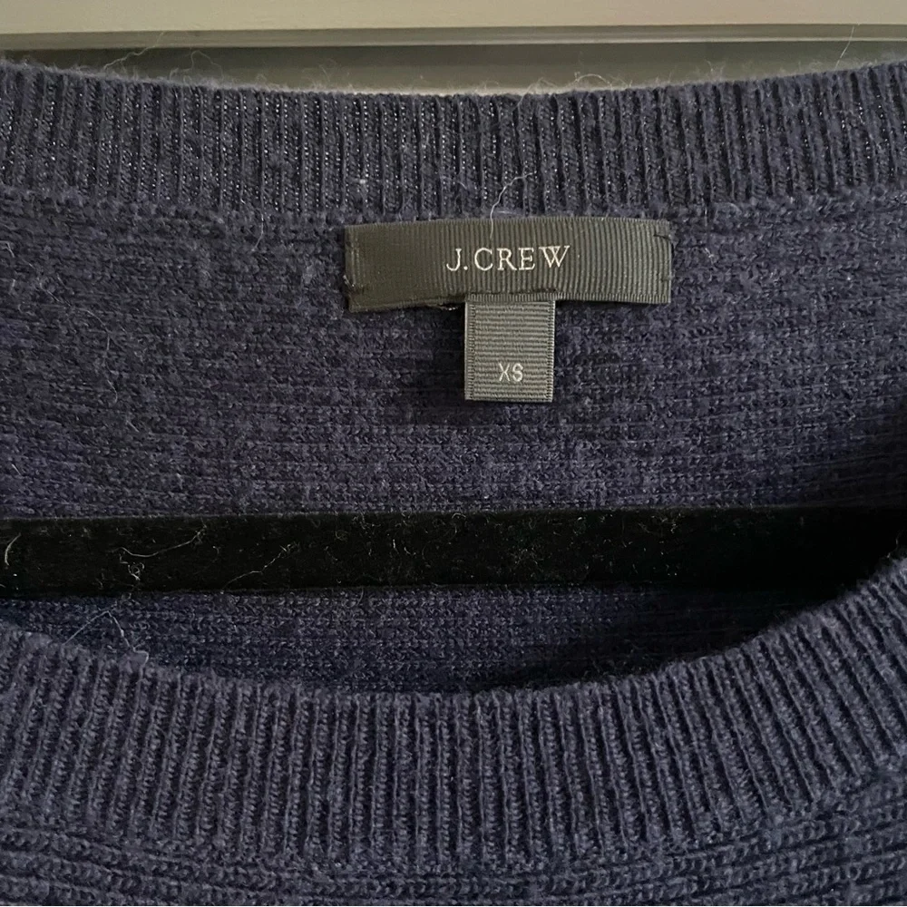 J. Crew Navy wool crew neck sweater